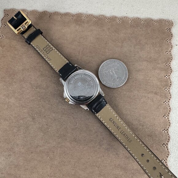 Vintage Givenchy Paris Gold Bezel Gold and Stainless Steel Quartz Watch - Picture 8 of 9